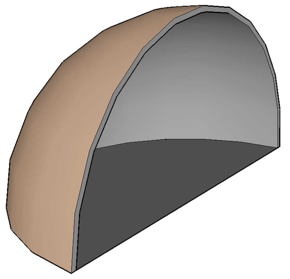 1/4 sphere — Bandshell (1/4 sphere) 150’ – 200’ diameter upper limit