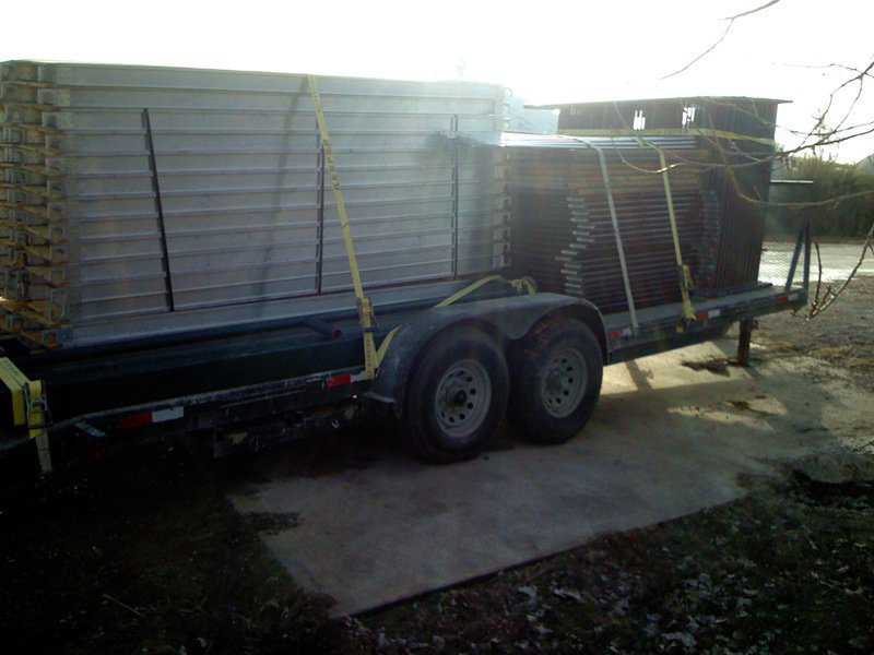 Loaded trailer — Ready to be transported
