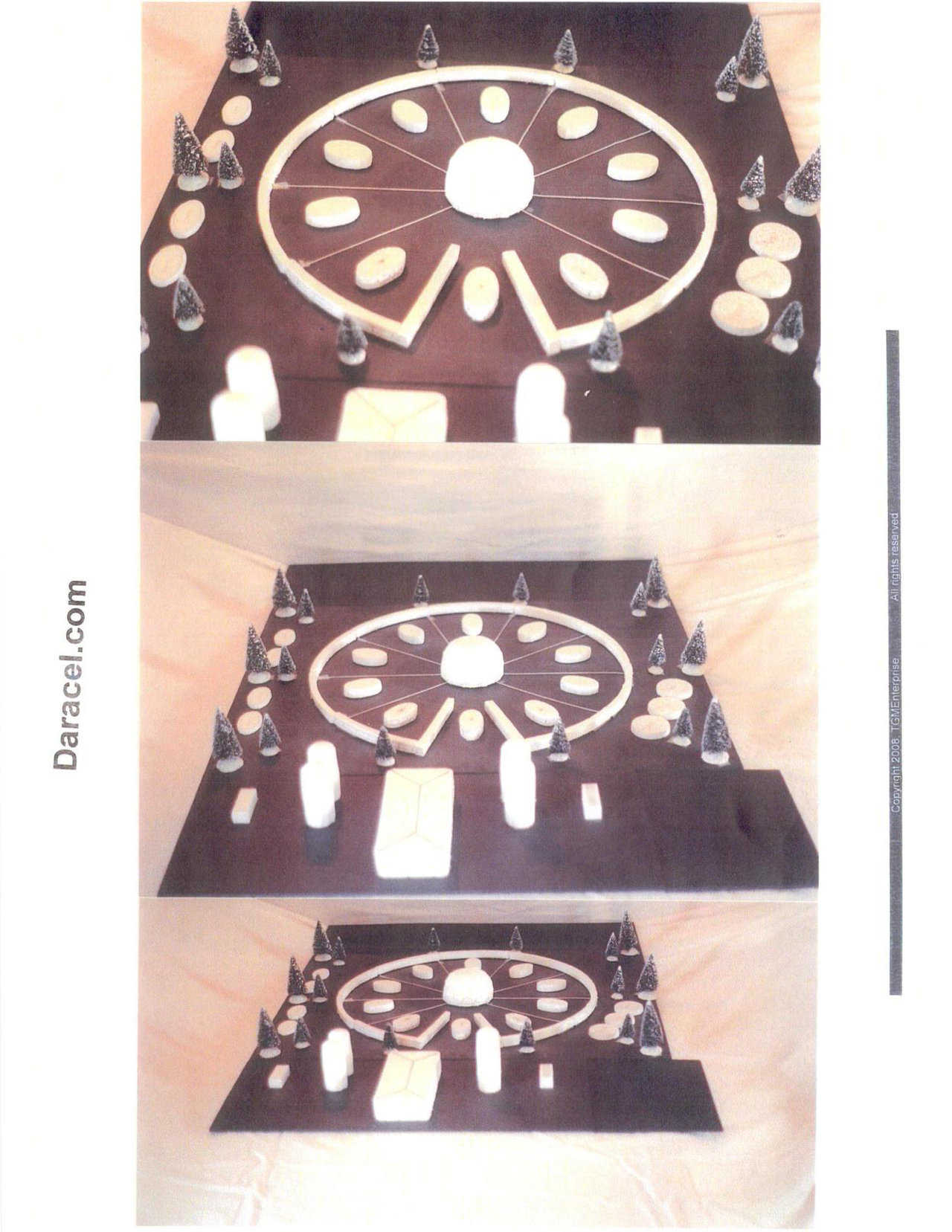 Daracel Dairy Production System — Developed by Thomas G. Miller, the Daracel is a circular, rotating milking system ideally suited for enclosure in a Monolithic Dome.