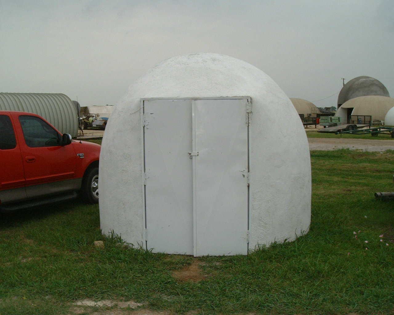 Ecoshell coated with white exterior paint — 10-foot EcoShell painted with a good grade of white exterior paint.