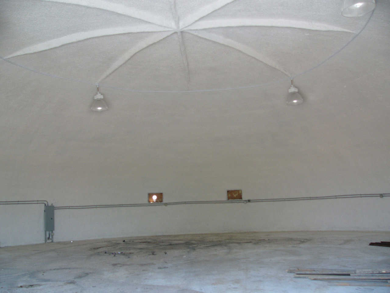Figure 7 — Ribs strengthening top of oblate ellipse dome at Monolithic.