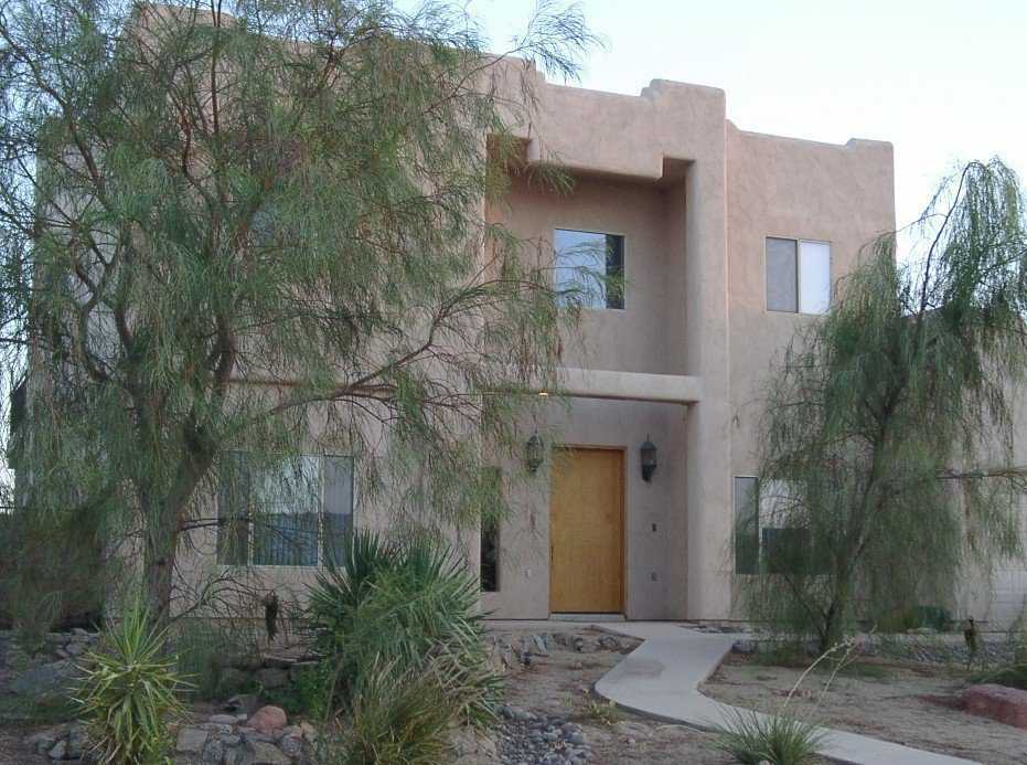 Welcome! — A curved path leads to this entryway.