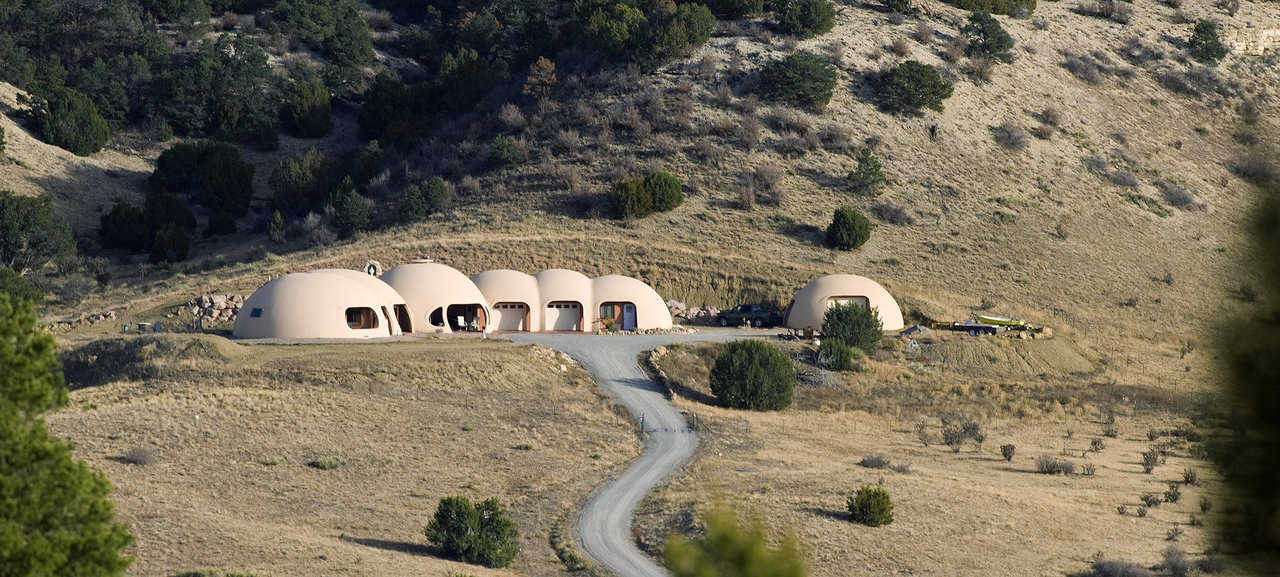 Merrell Residence — Ray and Beth Merrell’s dome sits on a bluff in the Hatchet Ranch development south of Pueblo.