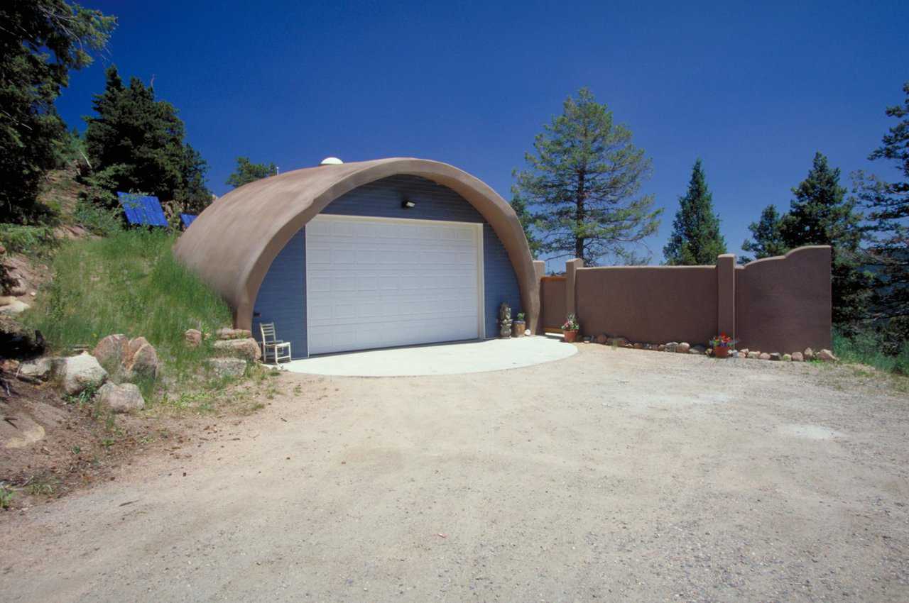 Garage — It’s a Monolithic Dome with a 32-foot diameter.
