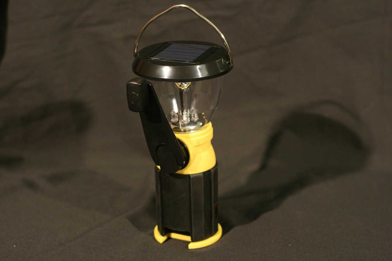 The lantern provides virtually lifetime light, so you can use it anytime, and it can run a cell phone.