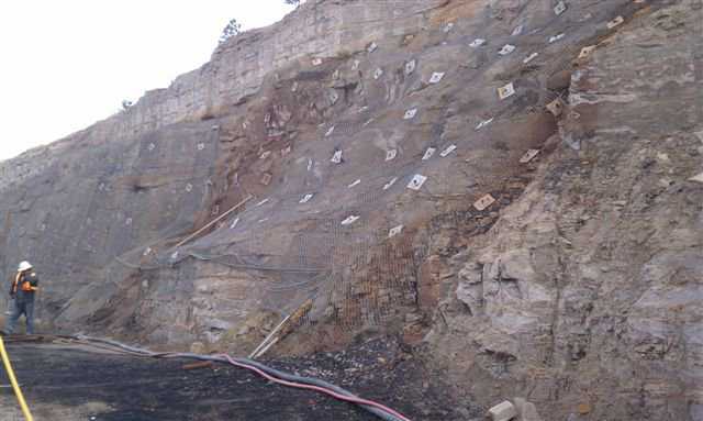 In 2011, South Industries of Menan, Idaho was hired to stabilize a mountain wall.