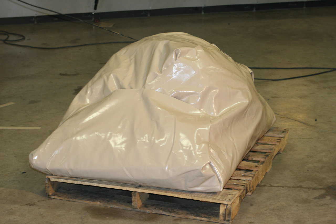 All of our membranes are wrapped in similar material for shipping.  These shipping wraps keep the membranes safe from abrasions and tears while shipping to the site.