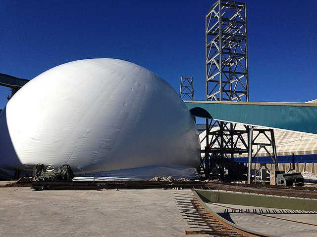 Monolithic’s Airform being inflated.