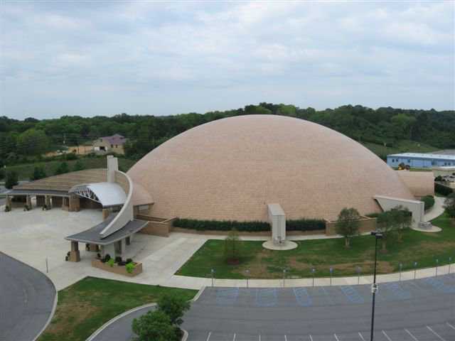 Largest — With its diameter of 280 feet, FCCC is the largest Monolithic Dome built to date. A Force-5 tornado did only minor cosmetic damage in 2011.