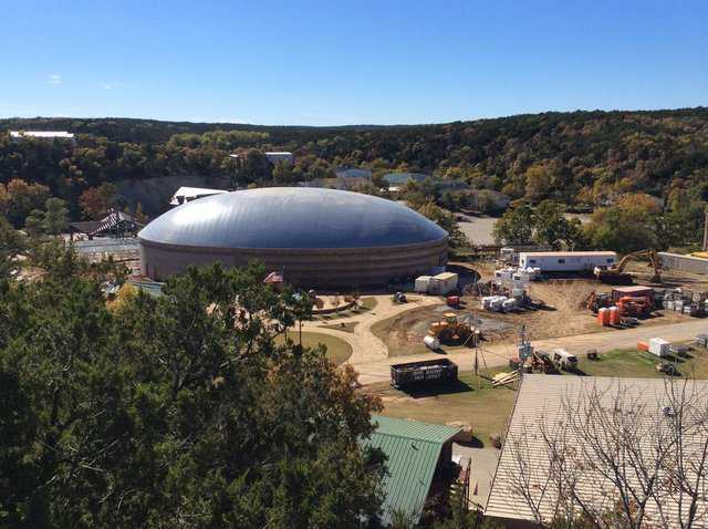 Construction of Monolithic Dome for event center.