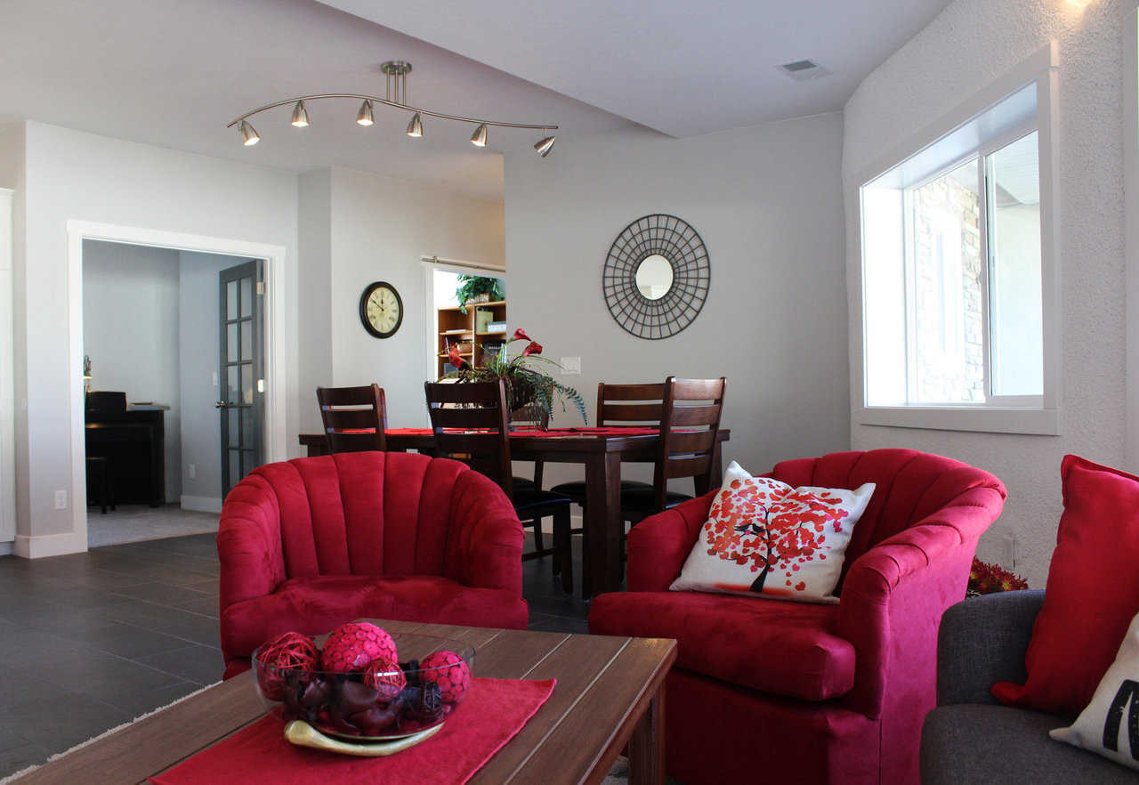 Dining area from couch