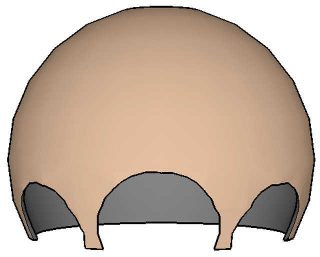 Shell at base 1 of 3 — It is better to continue shell at base – at the tension zone of shell.