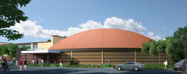 Rendering of Fowler’s Gymnasium — Michael McCoy of Midwest City, OK began designing Monolithic Dome facilities in 2008. Asked if Monolithic Dome designing is either harder or easier than more commonly expected and accepted architecture in America, Michael said, "It’s neither harder nor easier. It’s a different building system that includes elements that a typical construction simply doesn’t have.