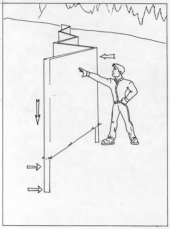 Finishing touches — Remove the plywood and form liner.
Stain the concrete with a concrete stain or use colored concrete for the first layer of shotcrete.