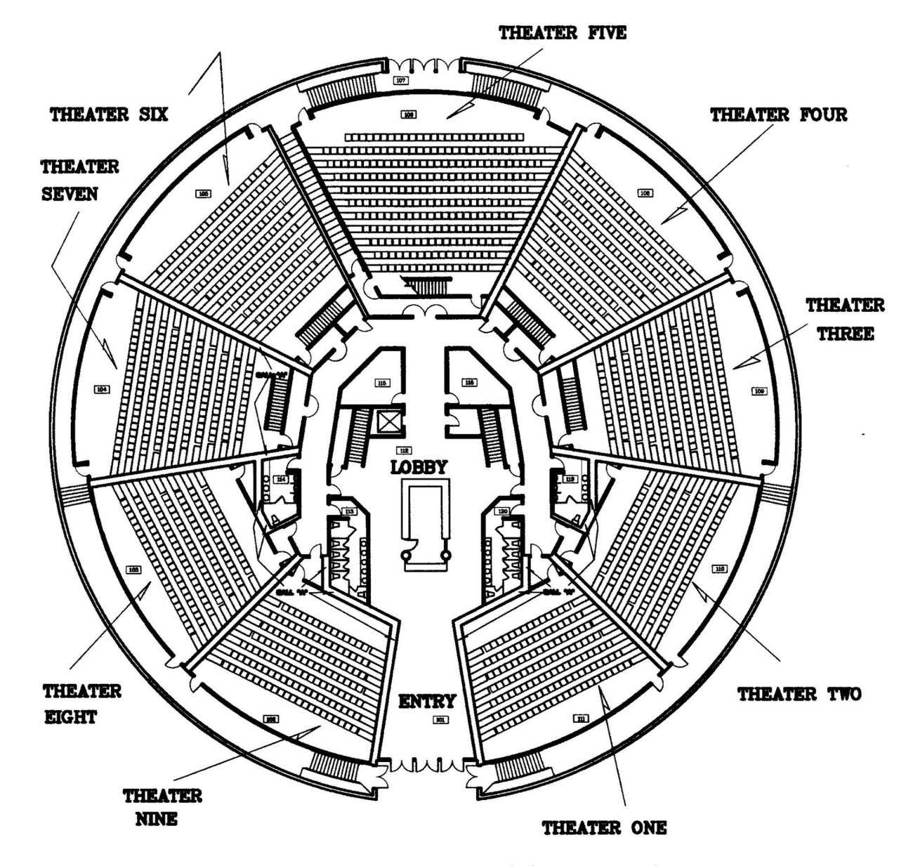 Movie Theatre sample floor plan