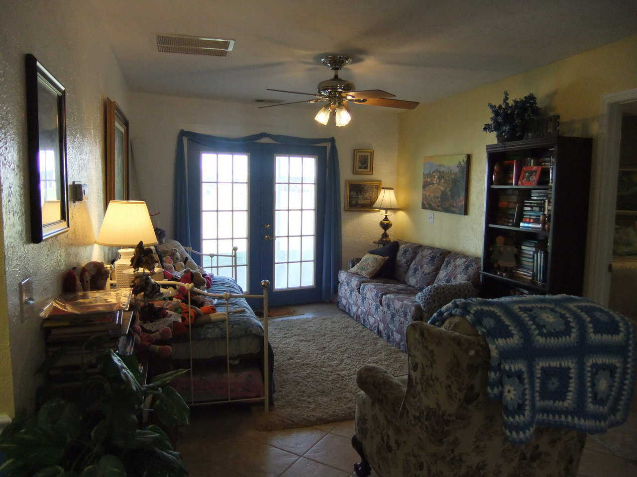 Family Room — Everyone gets an overstuffed seat to snuggle into in this family room!