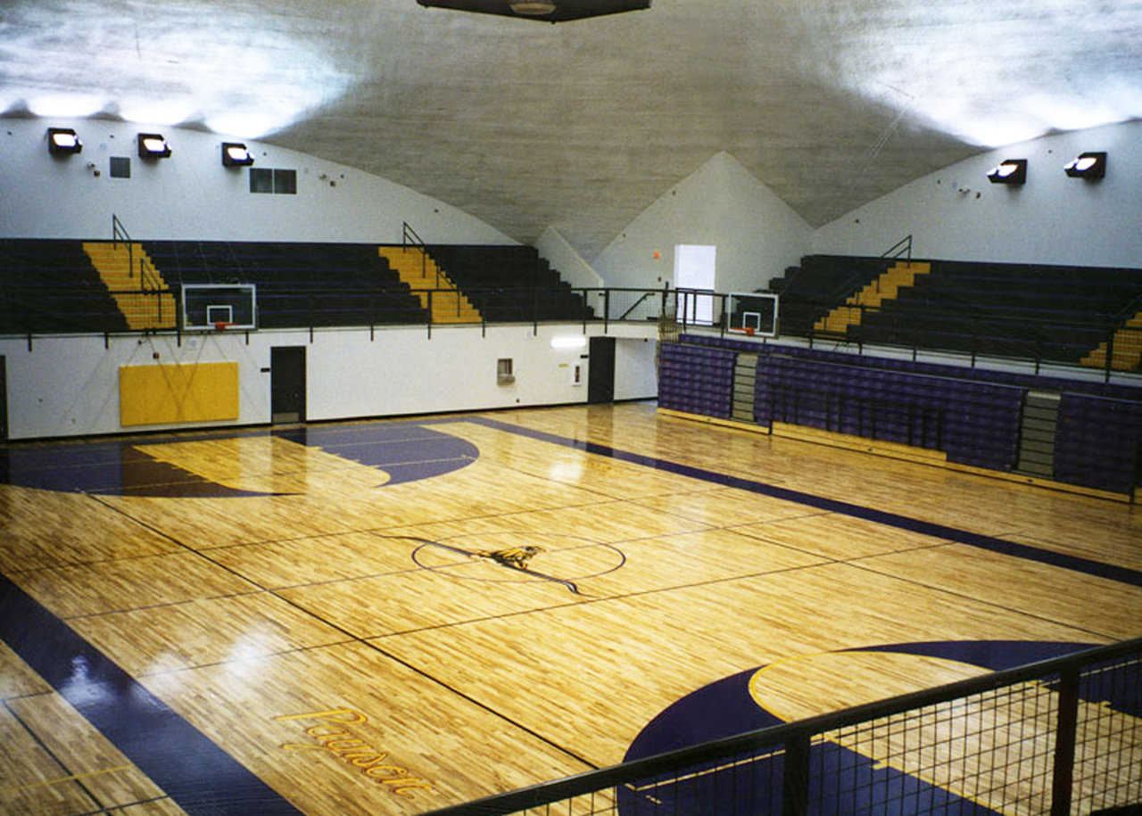 Super court — Dome features one competition court that splits into two practice courts, four coaches’ offices, two sets of boys’ and girls’ locker rooms and storage space.