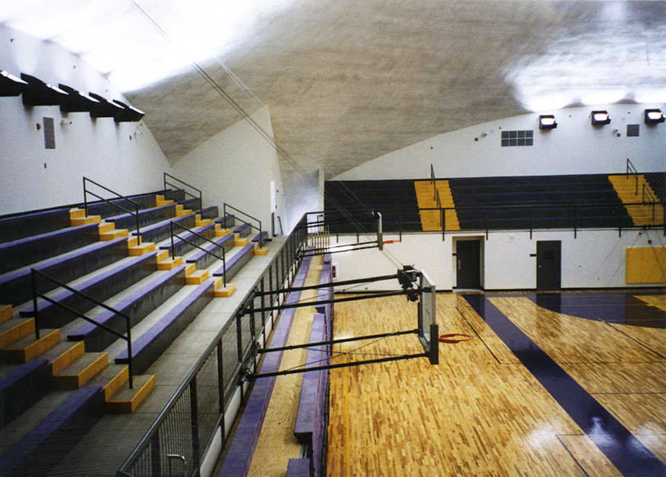 Seating — Payson’s new dome gymnasium seats 2,400 — four times more spectators than the school’s old gym.