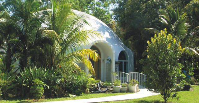 Safe Harbor  — The Elkins built this 4000 square foot, luxury dome in Florida and named it Safe Harbor.