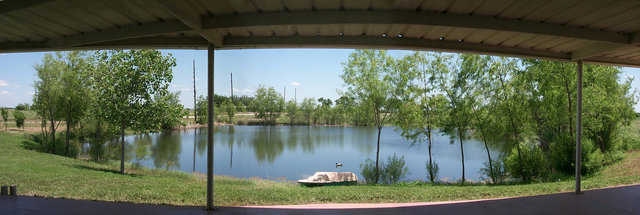 Monolithic Dome overlooking a Pond — The easiest place to build a Monolithic Dome is on a nice flat piece of land with good drainage. But a Monolithic Dome is so versatile, it can be constructed on a limitless number of sites.