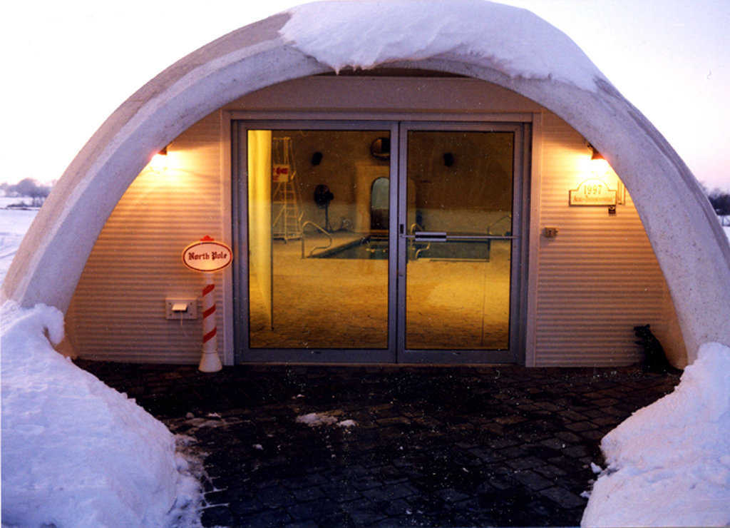 Dome promoted rumors — To quiet the rumors and put suspicious neighbors at ease, the owner invited them in for a tour of the dome.