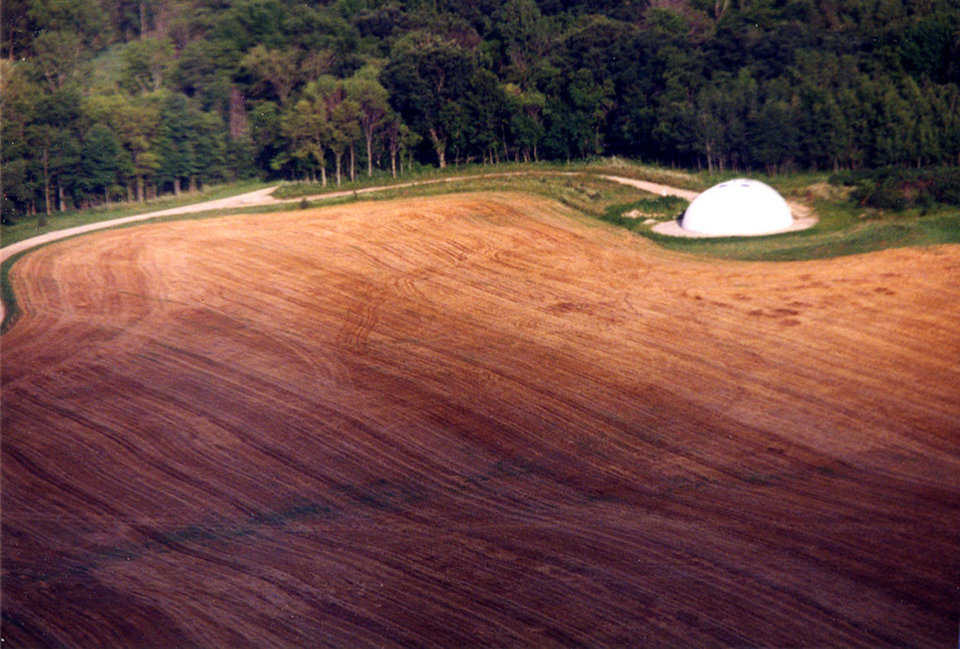 Farm site — The agrithermosphere sits on a 100-acre farm in Marengo, Illinois.