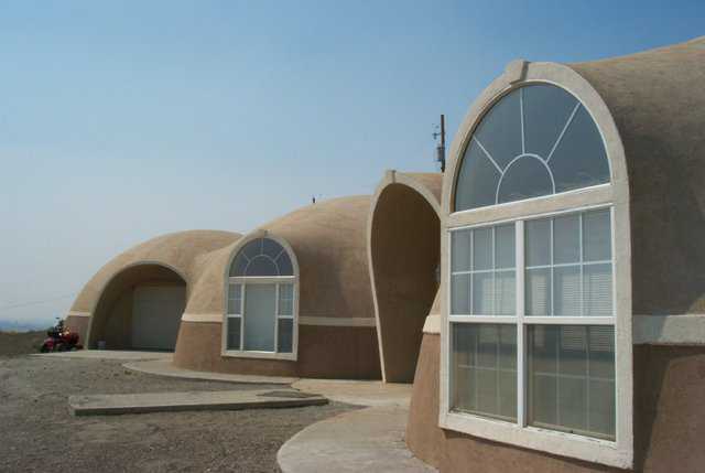 A spacious home — Randy South and his family enjoy living in three, interconnected Monolithic Domes, encompassing a living area of nearly 4,000 square feet and now sporting a beautiful, stucco-like, EIFS finish.