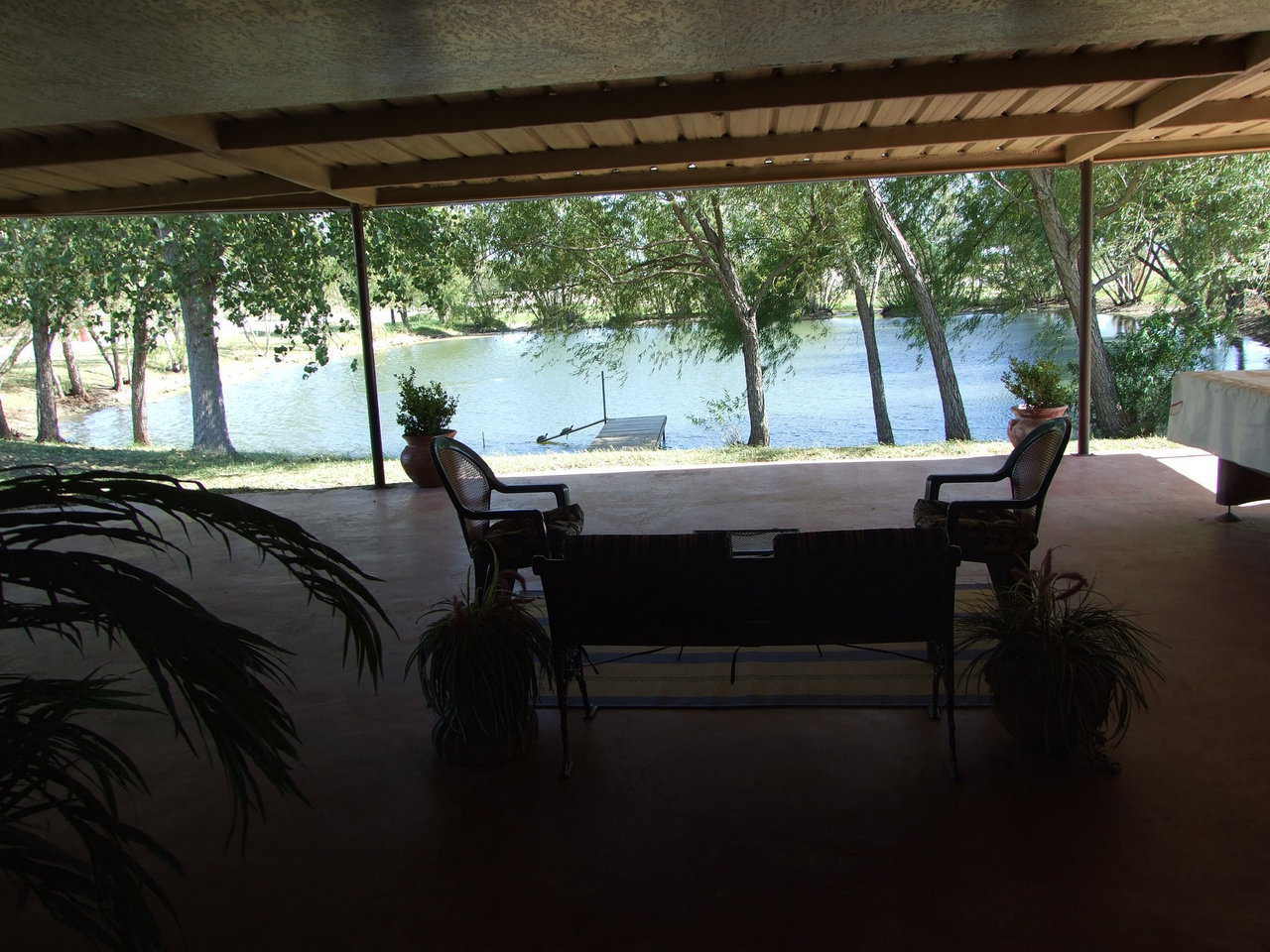 Patio — Its large, comfortable patio is an integral part of Charca Casa.