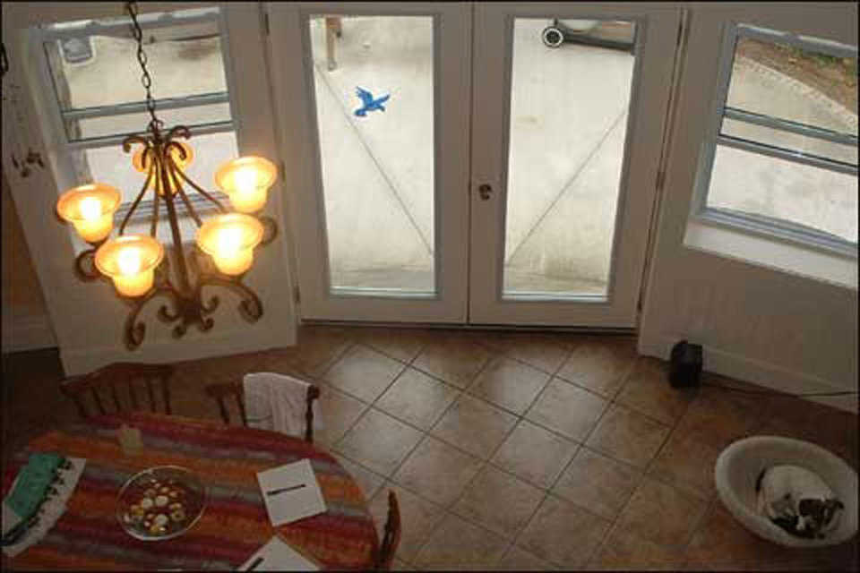 Tile — The Cushnies installed an earth-tone ceramic tile floor.