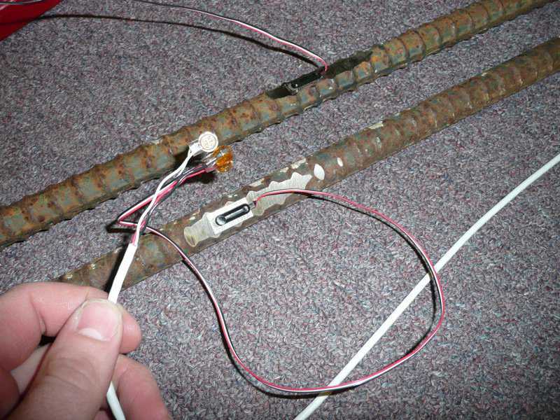 Prep for concrete — These sensors are going to be installed in a dome, then concrete sprayed around it. We have to change to a reinforced wire so that its not damaged during concrete spraying.