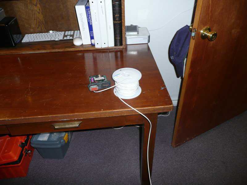 Node — This is showing the strain recorder. Its a wireless device that records the data from the strain sensor. We install an access box for this node, then when the dome construction is complete, we remove it.