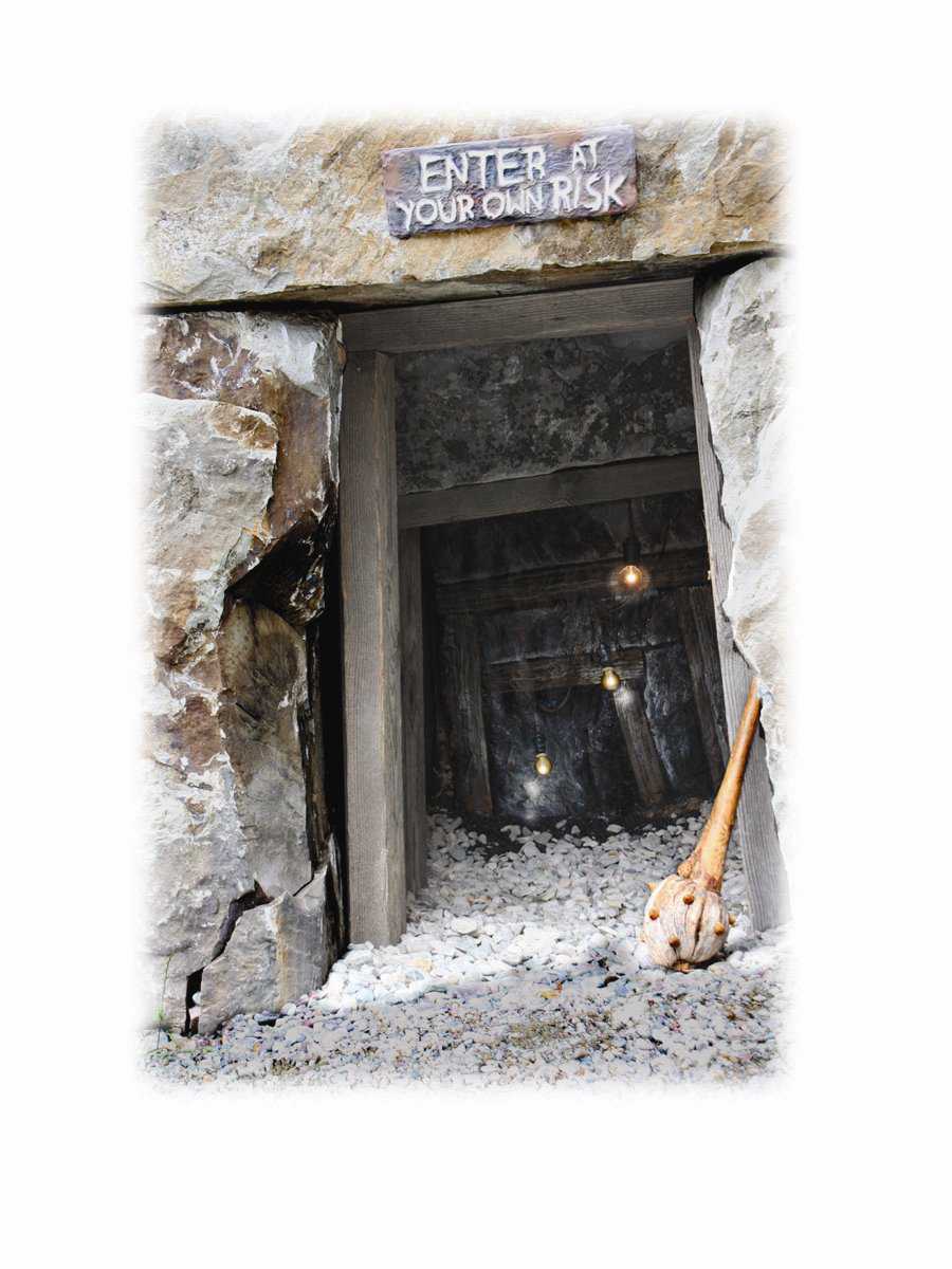 Troll Mine — This is one of the scariest places in the Shire! Trolls live down below!
