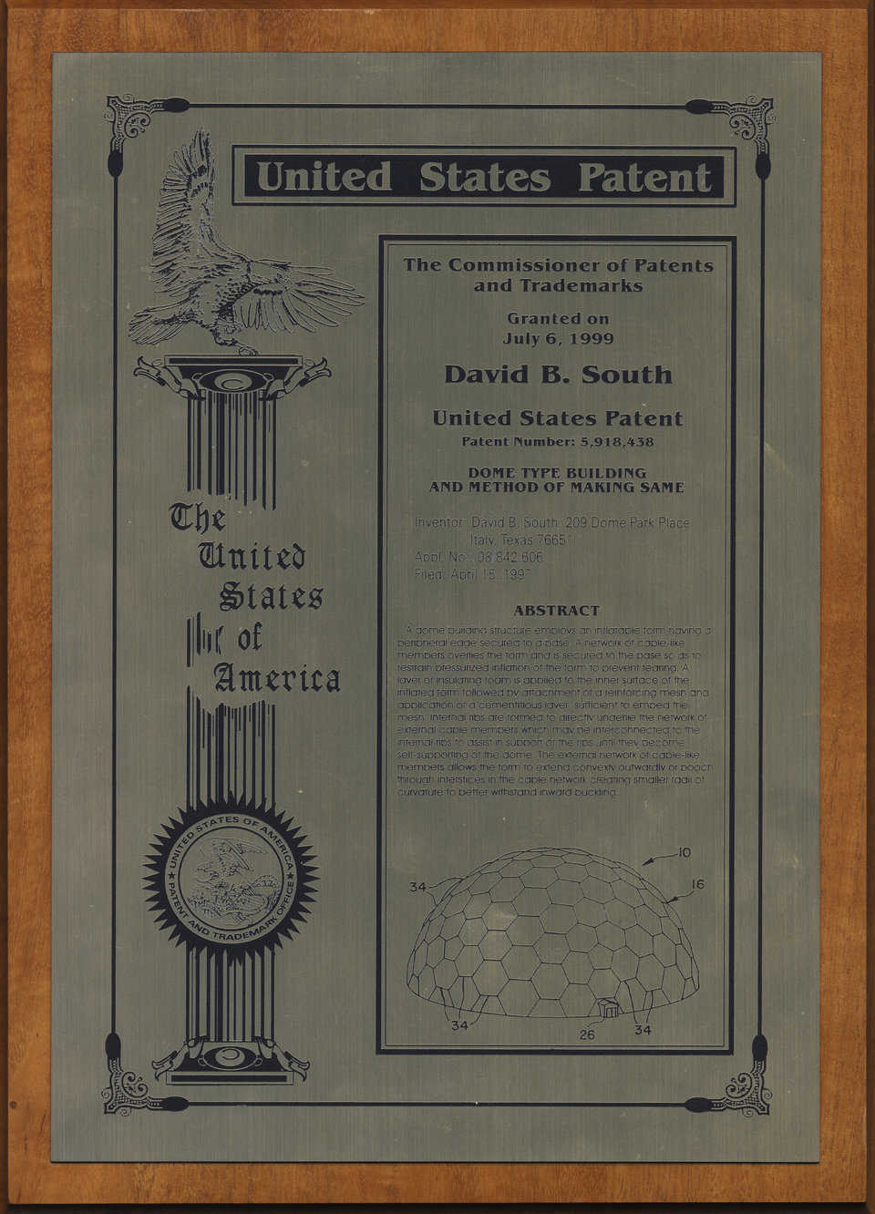 U.S. Patent #5,918,438