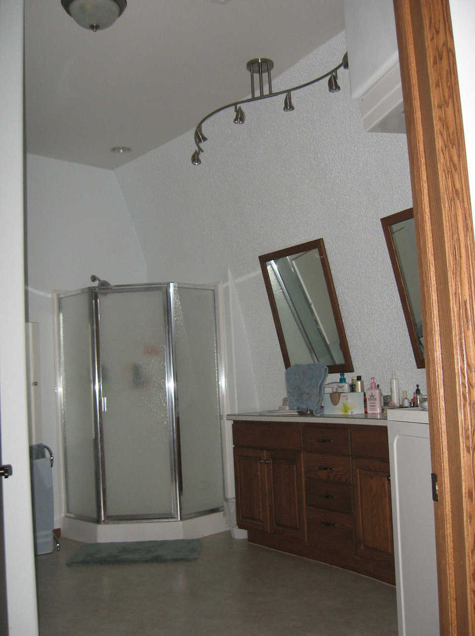 Shower — Besides the walk-in tub, the master bath has a roomy shower.