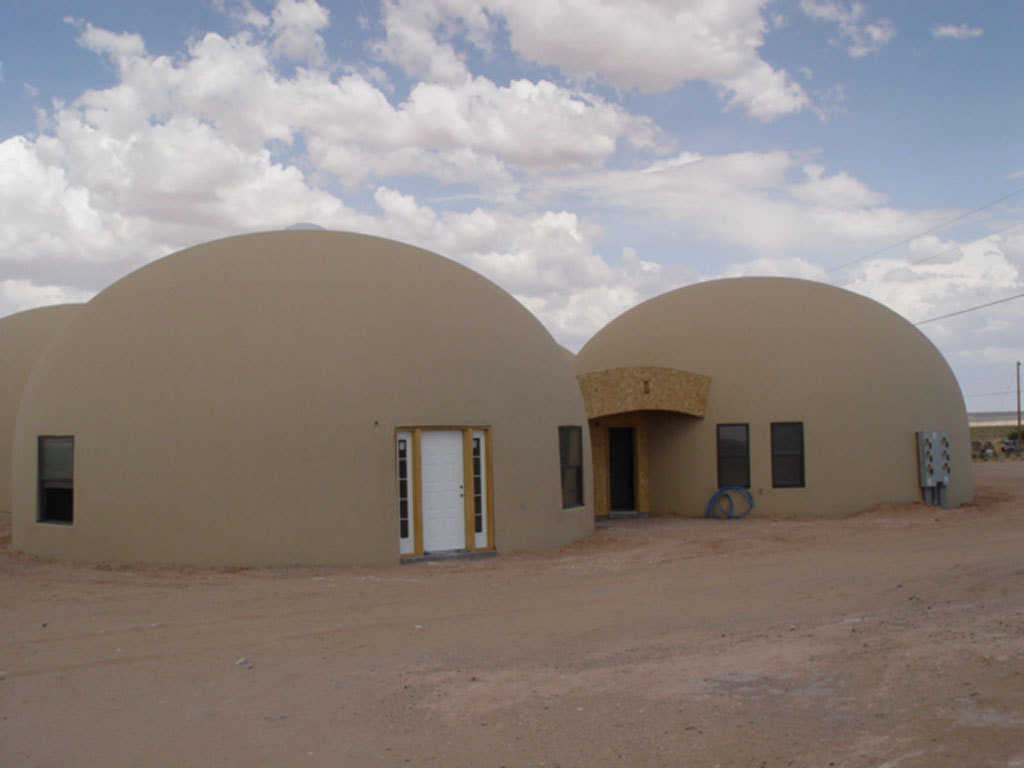 New Architecture — Monolithic Domes are a relatively new architectural concept for the Navajo Reservation, particularly for residential housing.