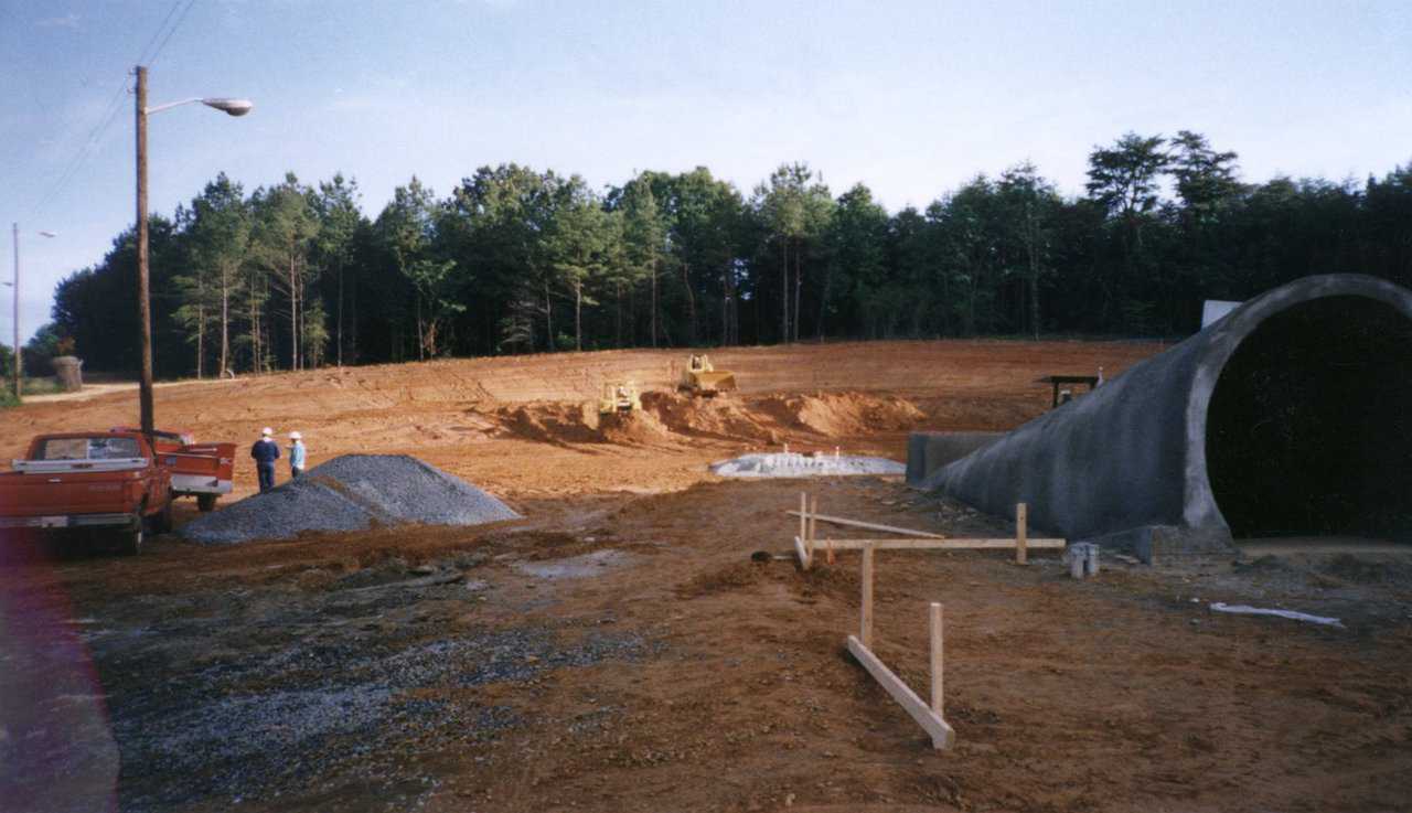 The tunnel can easily change directions. It can start above ground and dive under a building.