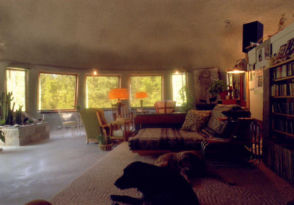 Living area — Its open design includes no interior supports so the owners chose an open floor plan with lots of windows.