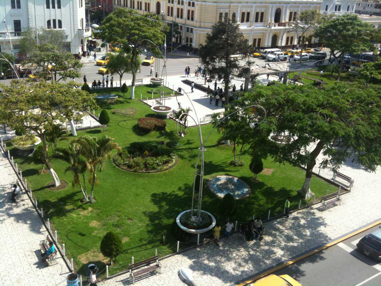 Chiclayo Plaza de Armas — When you come to Chiclayo this is one of the first things you’ll see. Parks are everywhere in Peru.  They are surrounded by the commercial center and allow social interaction on warm evenings.