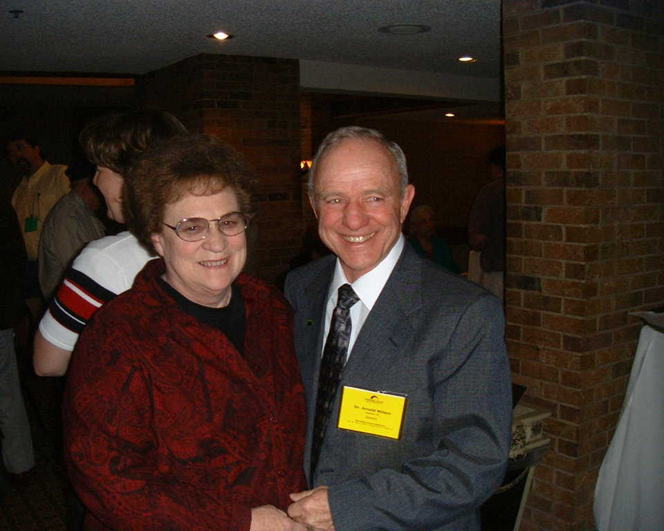 Dr. and Mrs. Wilson — Dr. and Mrs. Wilson at the 2002 Monolithic Dome Conference in Fort Worth, Texas.