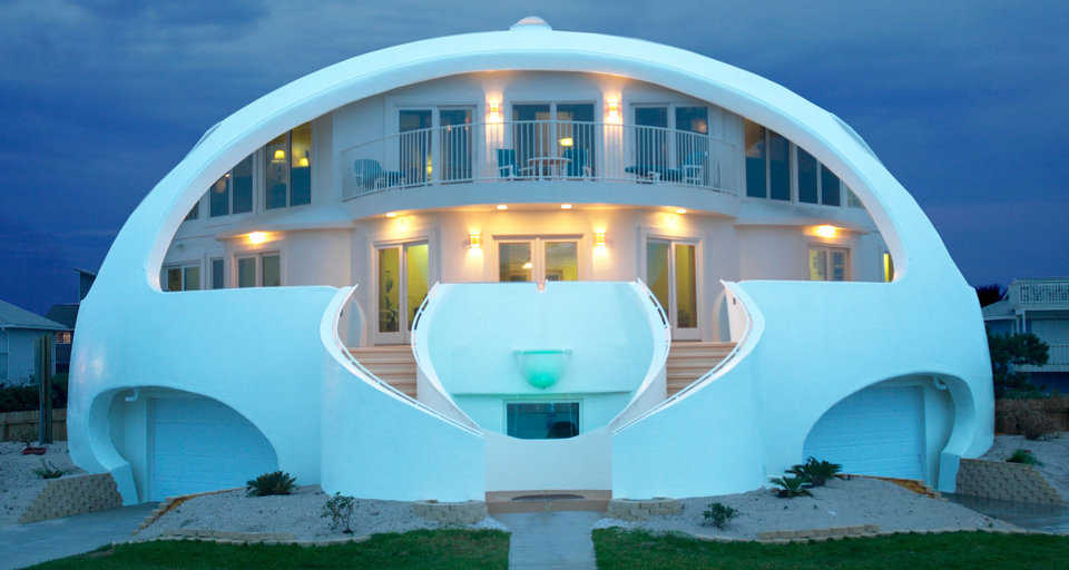 Luxury Dome Home — This luxury dome home is in Florida.  Built by Valerie and Mark Sigler, “Dome of a Home” is a 70′ × 54′ dome with about 8670 square feet of living space.