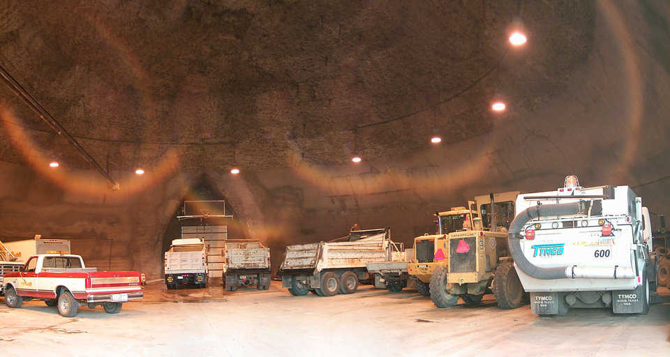 Storage and Maintenance — This Monolithic Dome with a 130-foot diameter functions as vehicle and equipment maintenance shop.