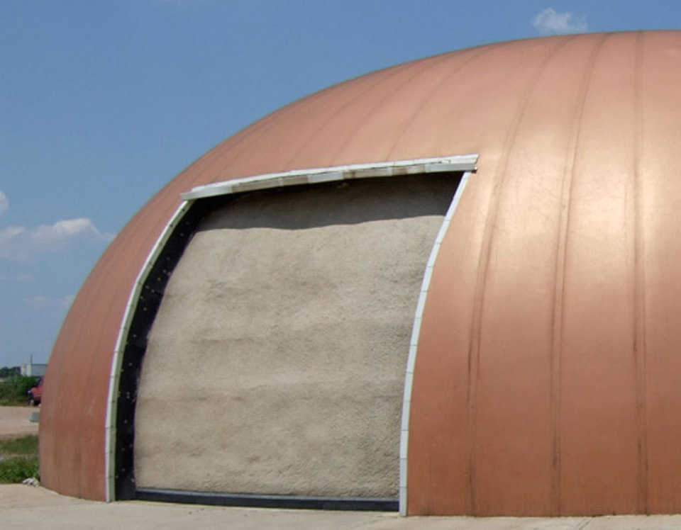 Figure 6 — Oblate ellipse with hanger door at Monolithic.