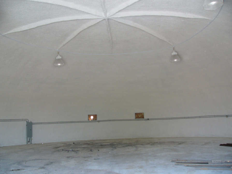 Figure 7 — Ribs strengthening top of oblate ellipse dome at Monolithic.