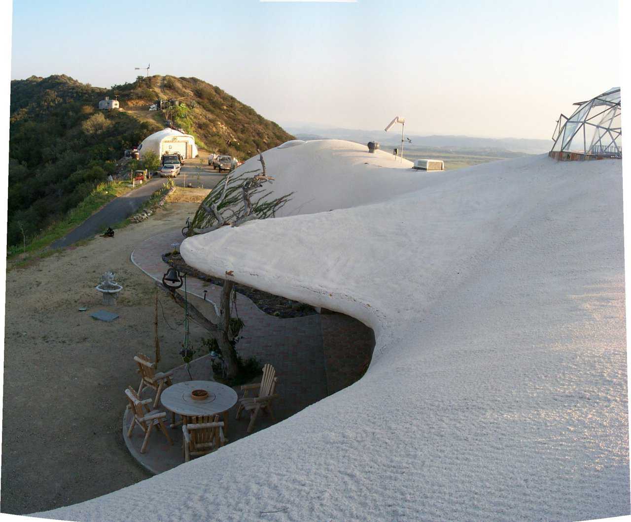 Supreme Relaxation — The often relax in their spacious Sky Lounge that has a 15-foot diameter floor, suspended from the dome’s roof and countersunk.