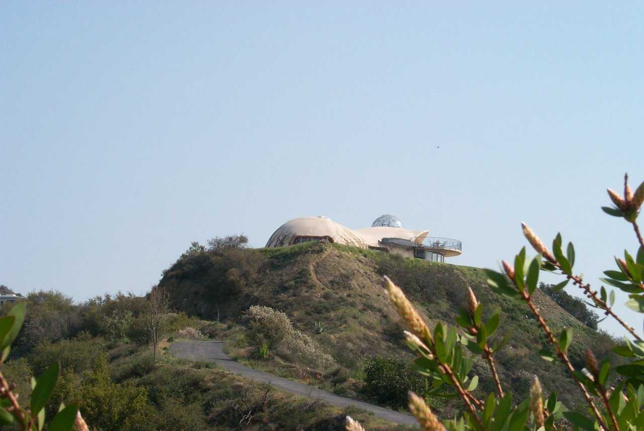 Rugged Terrain — Vista Dhome sits atop a rocky hill.