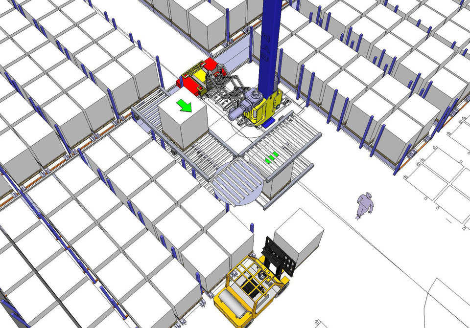 Horizontal conveyors — The PAS system utilizes some horizontal conveyors; this allows product to be moved horizontally as well as vertically which can be a tremendous benefit, especially in picking. www.pas-us.com