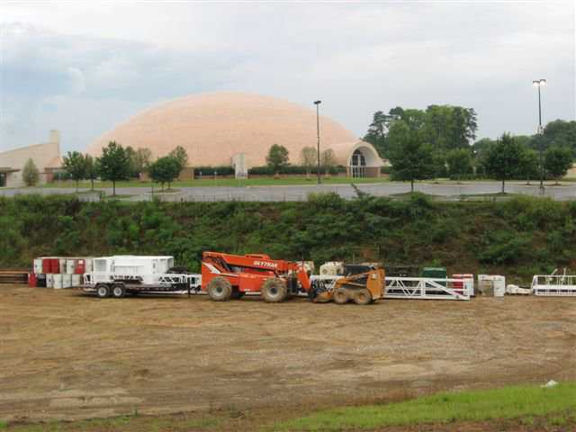 From Afar — The two hundred and eighty foot dome pictured from afar.