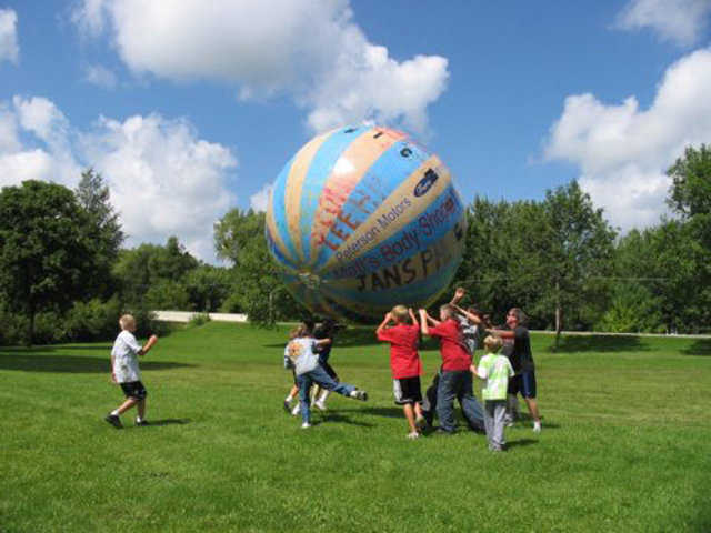 Play the Game — Monolithic’s friend, Jerry Cleveland held a OMEGAball tournament at the WilderFest Celebration in Spring Valley, Minnesota.