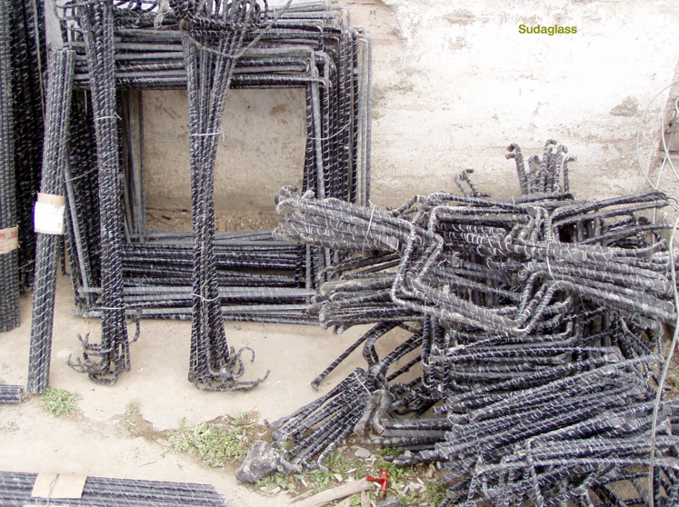 Image 9 — Basalt rebar in pre-fabricated shapes.