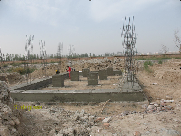Image 10 — Construction site using basalt rebar.